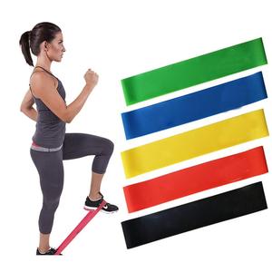 Vente en gros, onleshop, bande élastique de Yoga naturel bon marché, bandes de résistance de Fitness, Logo personnalisé, Banda elastica de yoga - Product Image 5