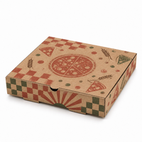 Boîte à pizza en carton ondulé avec doublure en aluminium pour usage alimentaire industriel
