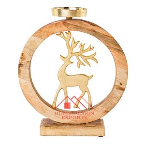 T-Light Candle <b>Holder</b> with <b>Wooden</b> Base Home Decor Best Selling Modern <b>Candlestick</b> <b>Holder</b> for Wedding Decor Round - Product Image 4