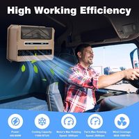 Climatiseur TELCOOL 24V DC de type split pour camping-car, adapté aux véhicules agricoles, aux remorques, aux excavatrices et aux fourgonnettes