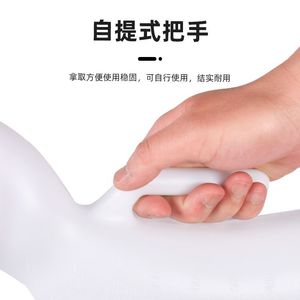 Urinoir sur pied en plastique ovale grande capacité avec bec souple pour femmes âgées alitées, usage hospitalier et automobile - Product Image 2