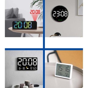 Nuevo reloj eléctrico LED Digital, alarma alimentada por USB, calendario, pantalla de temperatura y humedad, colgante/escritorio móvil/uso de mesa, regalo - Product Image 3