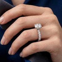 Bagues de fiançailles et de mariage personnalisées Kirin pour femmes en argent sterling S925 véritable avec moissanite GH sertie à griffes OEM ODM