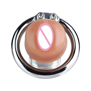 Dispositivo de Castidad Masculina FRRK al por Mayor, Anillo para Pene en 4 Tamaños con Vagina de Silicona, Juguetes Sexuales para Adultos - Product Image 2