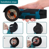 Mini-meuleuse d'angle sans fil 12V à batterie lithium, multifonction pour meulage, découpe, polissage et ponçage haute performance