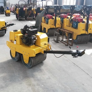 China road-basis bau road roller 0,55 tonnen zu 2 tonnen einzel/doppel stahl rad vibrations roller mit niedrigen preis - Product Image 3
