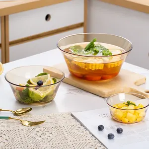 새로운 디자인 저렴한 가격 녹색 사과 미니 럭셔리 노란색 높은 붕규산 유리 식품 그릇
