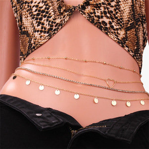 مجوهرات عصرية للجسم على شكل سلسلة بطن للنساء لحفلات الزفاف والشاطئ وهدايا الأعياد - Product Image 5
