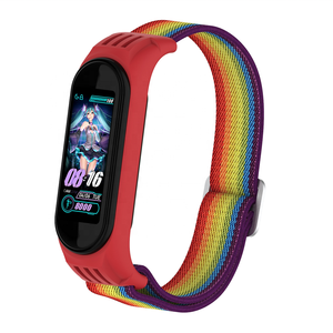 Mi Band için 7 6 5 4 <span class=keywords><strong>3</strong></span> naylon elastik spor bileklik nefes cırt cırt toka - Product Image 6