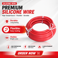 Fil en silicone 600V UL3512 4 AWG, câble électrique flexible en cuivre étamé torsadé résistant à la chaleur pour batterie