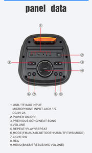 Altavoz Bluetooth Portátil Tribit con Luces LED, Resistente al Agua, Doble Woofer de 8 Pulgadas, con Micrófono, Ideal para DJ, FM, Audio, en PROMOCIÓN - Product Image 5