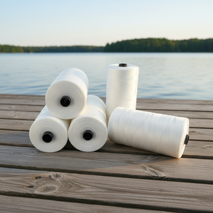 Высококачественная рыболовная леска из 100% нейлона 210D, 3/4-прядная, крученая, сертифицированная ISO9001, 400 грамм, с возможностью выбора цвета, для рынка Конго - Product Image 1