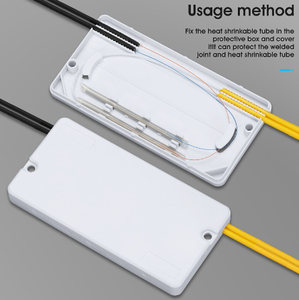 วางสายเคเบิลกล่องป้องกันไฟเบอร์ออปติกความร้อนหดท่อกล่องป้องกันเพื่อปกป้องถาดประกบไฟเบอร์ 2 ใน 2 ภายนอก - Product Image 2