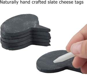 Cuchillos de <span class=keywords><strong>queso</strong></span> con mango de madera, rotuladores de <span class=keywords><strong>queso</strong></span>, etiquetas de pizarra Natural y tizas de piedra jabonera - Product Image 3