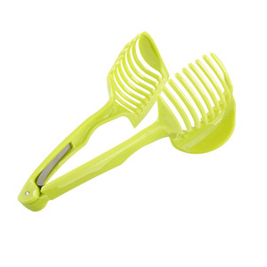 Wholesale Multi-functional <b>Fruit</b> Slicing Knife Rack Tomato and Onion Food Tongs Orange Lemon Slicer - Product Image 1