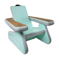 Hamac d'eau portable, chaise longue gonflable pour piscine, tapis flottant gonflable, chaise de quai