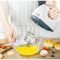 Batteur à œufs électrique de cuisine domestique réglable à 7 vitesses, mélangeur multifonctionnel portatif, outil de pâtisserie domestique, mélangeur à pâte