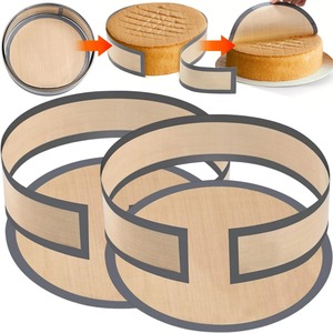 Ensemble <span class=keywords><strong>de</strong></span> tapis <span class=keywords><strong>de</strong></span> cuisson en silicone <span class=keywords><strong>de</strong></span> 9 pouces, tapis <span class=keywords><strong>de</strong></span> cuisson antiadhésif réutilisable, feuilles <span class=keywords><strong>de</strong></span> pâtisserie pour gâteaux, pizzas, pour moules à fond plat - Product Image 1