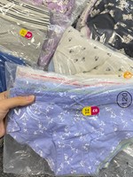배송 준비 완료 100% 순면 여아 팬티 부드럽고 통기성 좋은 아동 속옷 혼합 색상 브리프 아동용 팬티 통기성