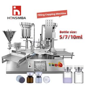آلة تعبئة السوائل الصغيرة للمكتب لزجاجات 5 مل و7 مل و10 مل، معدات تعبئة أوتوماتيكية للماء/الزيت للزجاجات البلاستيكية والزجاجية - Product Image 1