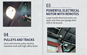 <span class=keywords><strong>Porte</strong></span> <span class=keywords><strong>de</strong></span> <span class=keywords><strong>garage</strong></span> sectionnelle <span class=keywords><strong>enroulable</strong></span> moderne en verre trempé résistant aux ouragans avec surface finie pour villa <span class=keywords><strong>de</strong></span> luxe - Product Image 6