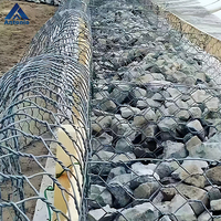Cage en gabion perforée en treillis soudé galvanisé à chaud pour la protection des berges de rivière et les clôtures
