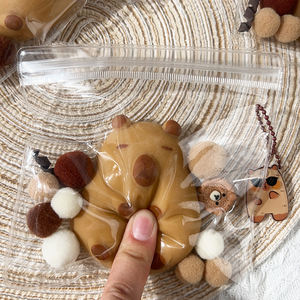 Muñeco de silicona pequeño Kapibala popular para niños, juguete antiestrés de celebridad de internet, bola de descompresión, artefacto blandito para apretar, juguetes de apretar - Product Image 3