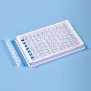 Grosir Laboratorium Ps Disterilkan 8 Strip 96 Deep Multi Well Elisa Plate untuk Pembaca Microplate Elisa