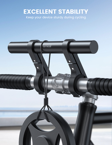 Lamicall BCSE02 Extension <span class=keywords><strong>de</strong></span> guidon <span class=keywords><strong>de</strong></span> vélo en aluminium, support <span class=keywords><strong>de</strong></span> fixation double pince, barre d'extension pour <span class=keywords><strong>compteur</strong></span> <span class=keywords><strong>de</strong></span> <span class=keywords><strong>vitesse</strong></span> <span class=keywords><strong>de</strong></span> vélo, support <span class=keywords><strong>de</strong></span> lumière - Product Image 3
