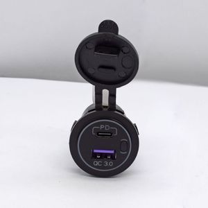 30W PD USB C 18W QC 3.0 Cổng đôi sạc xe hơi bề mặt gắn kết thay thế với nút chuyển đổi cho xe buýt và 12V ổ cắm USB - Product Image 5