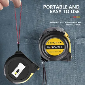 Tape Measure 25 Ft Easy To Read Decimal Retractable Dual Side Ruler With Metric And Inches Engineers And Electricians