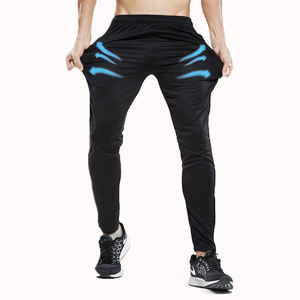 <span class=keywords><strong>Pantaloni</strong></span> sportivi da <span class=keywords><strong>uomo</strong></span> per allenamento calcio <span class=keywords><strong>con</strong></span> cerniera tascabile da Jogging <span class=keywords><strong>pantaloni</strong></span> da corsa per allenamento Fitness maschile 1 pezzo abbigliamento sportivo adulti - Product Image 2