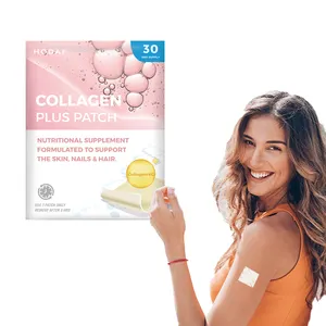 Chăm sóc sức khỏe collagen tăng cường vá 60 ngày cung cấp dễ dàng để sử dụng hỗ trợ da, khớp, tóc và móng tay Collagen cộng với vá