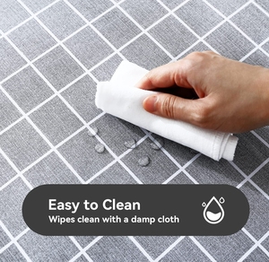Waterproof Plastic Table Cloth Oilproof Clean Table Covers Grey Rectangle <strong>Tablecloth</strong> Wedding - Product Image 2