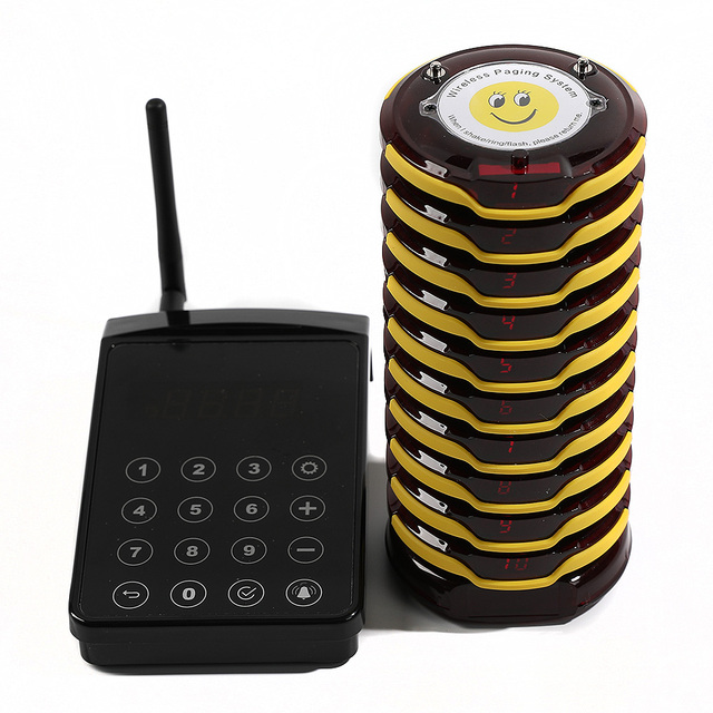 Wireless Customer Guest Beeper Buzzer System Restaurant Pager for Restaurant Nursing Home Cafe Hospital