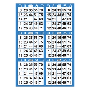 Popular Custom 75-Ball Bingo Cards Free Digital Printing Design with Offset Cardboard Kraft Coated Paper - Product Image 3