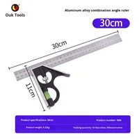 Équerre d'angle droit à 90 et 45 degrés en alliage d'aluminium, réglable et combinable, pour le travail du bois, vente en gros d'usine