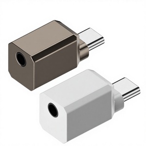 อะแดปเตอร์เสียง Type-C ถึง 3.5 มม. สำหรับกล้อง แล็ปท็อป โทรศัพท์ ปลั๊กอเนกประสงค์ อลูมิเนียมอัลลอยด์ ชุดหูฟัง ควบคุมสาย แปลงเสียง - Product Image 3