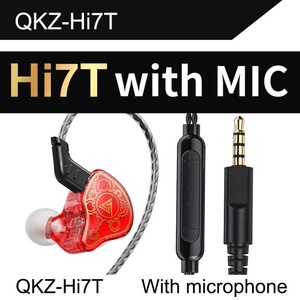 QKZ-Hi7T Écouteurs filaires détachables 3,5 mm <span class=keywords><strong>Double</strong></span> dynamique HiFi <span class=keywords><strong>Casque</strong></span> Stéréo Moniteur de Musicien Écouteurs Sportifs - Product Image 1