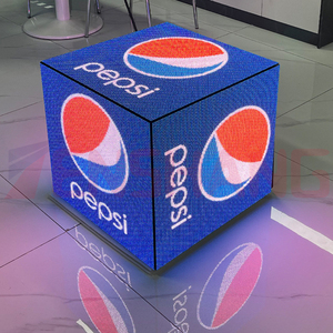 P2.5 Écran de cube magique de contrôle Wifi d'intérieur et d'extérieur polychrome de taille personnalisée Écran LED de cube créatif carré magique à 4 côtés - Product Image 6