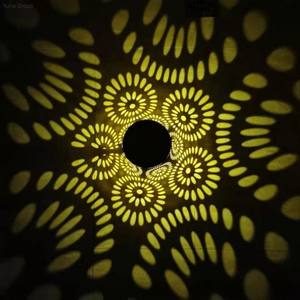 <b>Solar</b> DC Iron <b>Garden</b> Lamp with Projection IP44 Waterproof Remote Control 360 Beam Angle for <b>Outdoor</b> Hanging Decoration - Product Image 2