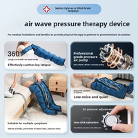 Masseur pour les pieds et les jambes à compression d'air à 6 chambres, taille réglable, contrôle du temps, AS ALL STAR CE