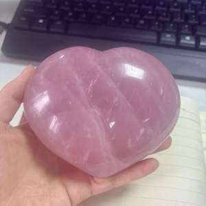 新作ナチュラルローズクォーツハート型大ハート型お友だちにプレゼント素敵な装飾 - Product Image 1