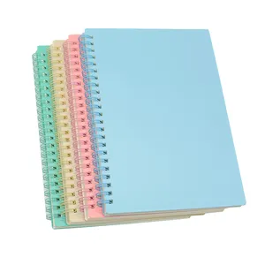 Hot University Study Job Log A5 Thick Plastic Hardcover Color Spiral Eco-Friendly Notebooks Guangdong