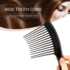 CHAOBA Peine de dientes anchos grande, tipo rastrillo jumbo, desenredante para cabello rizado, húmedo y grueso, para ducha, para cabello 4c, para mujer y <span class=keywords><strong>hombre</strong></span> - Product Image 4