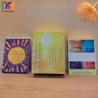 Impression de cartes de tarot et d'oracle personnalisées OEM ODM, bords dorés et argentés, holographiques, gaufrées, avec guide et boîte magnétique, faible MOQ