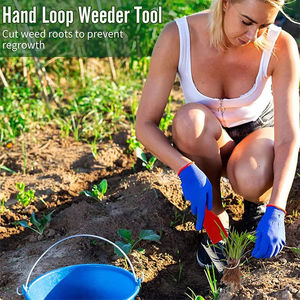 LM LM25241 Desmalezador manual de mano con cuchilla metálica para cortar raíces, mango de plástico con anillo para jardín, césped y plantaciones - Product Image 4