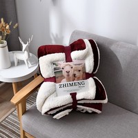 Couvertures en polaire Sherpa Queen Size pour lit Couverture en peluche épaisse et chaude pour l'hiver