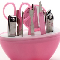 Coffret de manucure souvenir de mariage, ciseaux à ongles Apple et accessoires de beauté, cadeaux de fête, 9 pièces/coffret