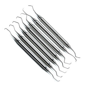 Raspador de raíces periodontales quirúrgico dental de acero inoxidable manual, instrumentos quirúrgicos dentales, explorador dental - Product Image 1